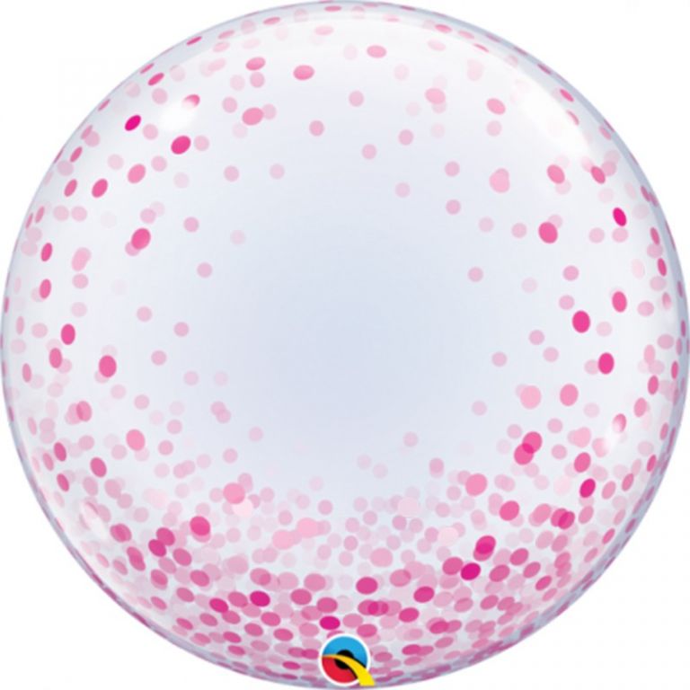 BUBBLE 24 DECO CORIANDOLI ROSA