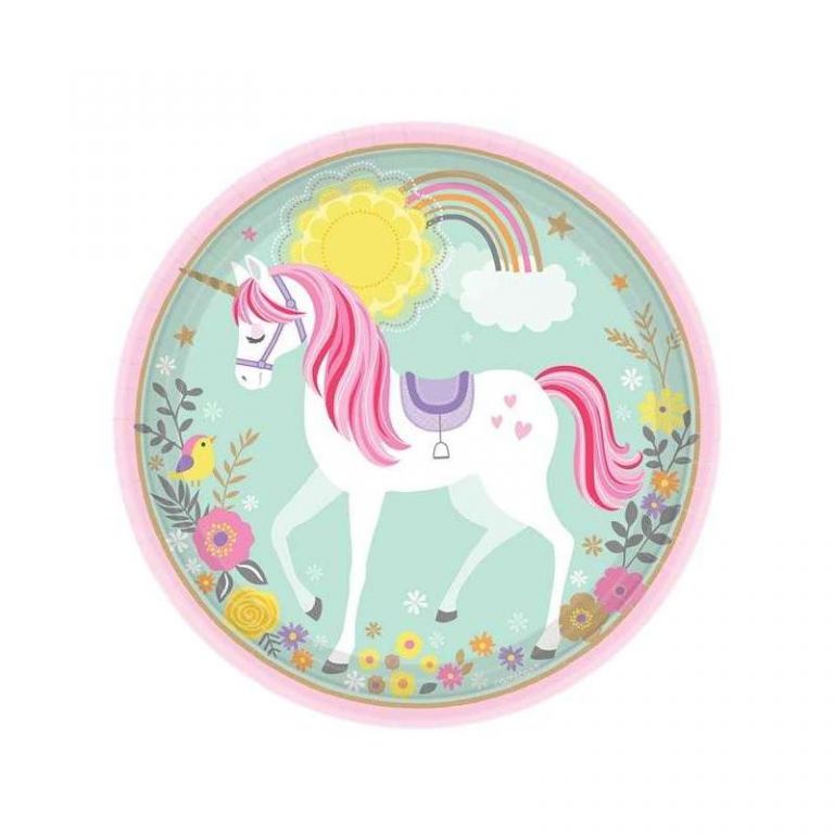 PIATTO GRANDE MAGICAL UNICORN 8 PEZZI