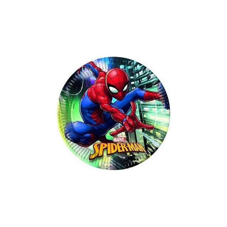 PIATTO GRANDE SPIDERMAN TEAM 8 PEZZI