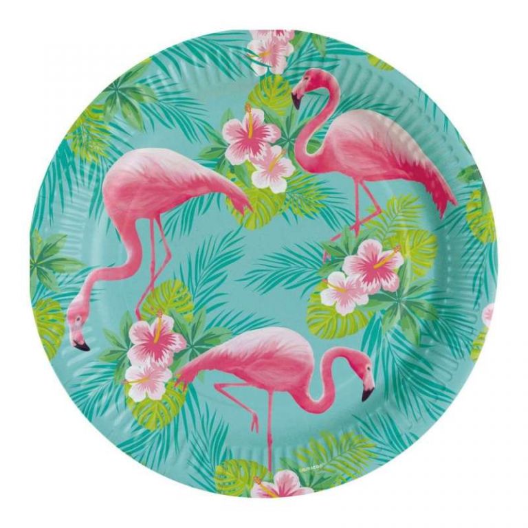 PIATTO GRANDE FLAMINGO PARADISE 8 PEZZI