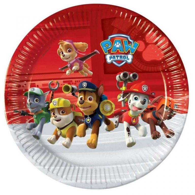 PIATTO GRANDE PAW PATROL  8 PEZZI