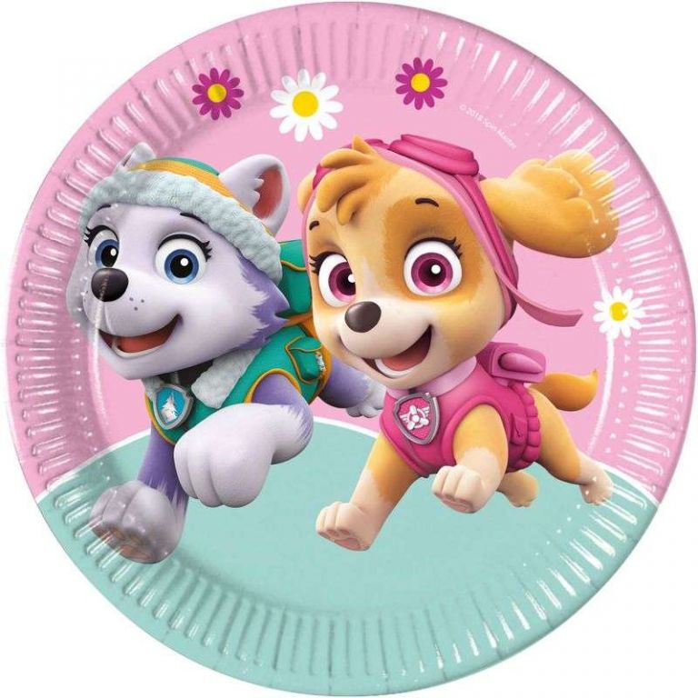 PIATTO GRANDE PAW PATROL GIRL 8 PEZZI