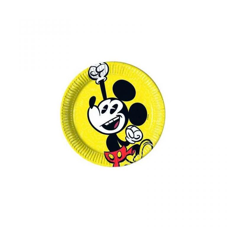 PIATTO PICCOLO TOPOLINO GIALLO 8 PEZZI