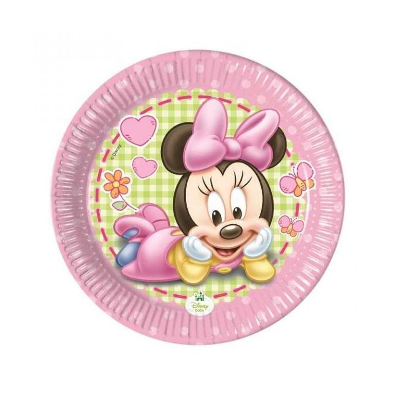 PIATTO PICCOLO MINNIE BABY 8 PEZZI