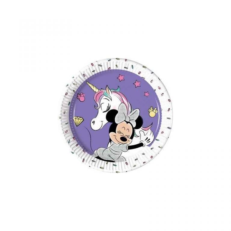 PIATTO PICCOLO MINNIE UNICORN 8 PEZZI