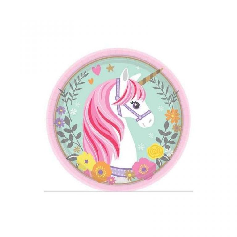 PIATTO PICCOLO MINNIE BAMAGICAL UNICORN  8 PEZZI