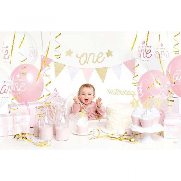 BOX 1ST BIRTHDAY PINK