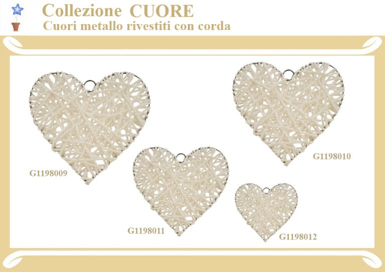 CUORE CORDA 4 PEZZI