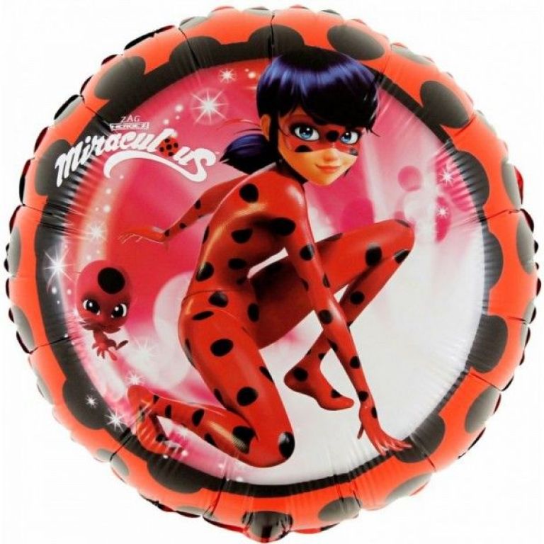 MYLAR TONDO  LADYBUG 18'