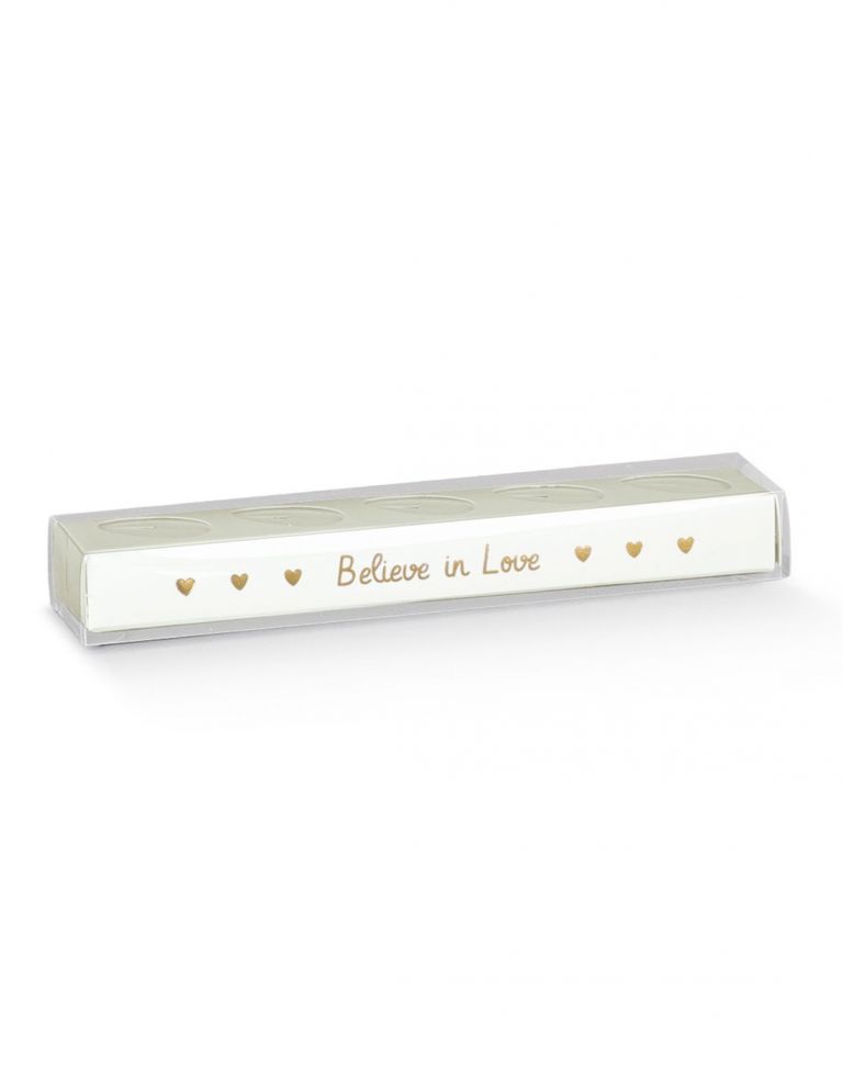 SCATOLA PVC BELIEVE IN LOVE 10 PEZZI