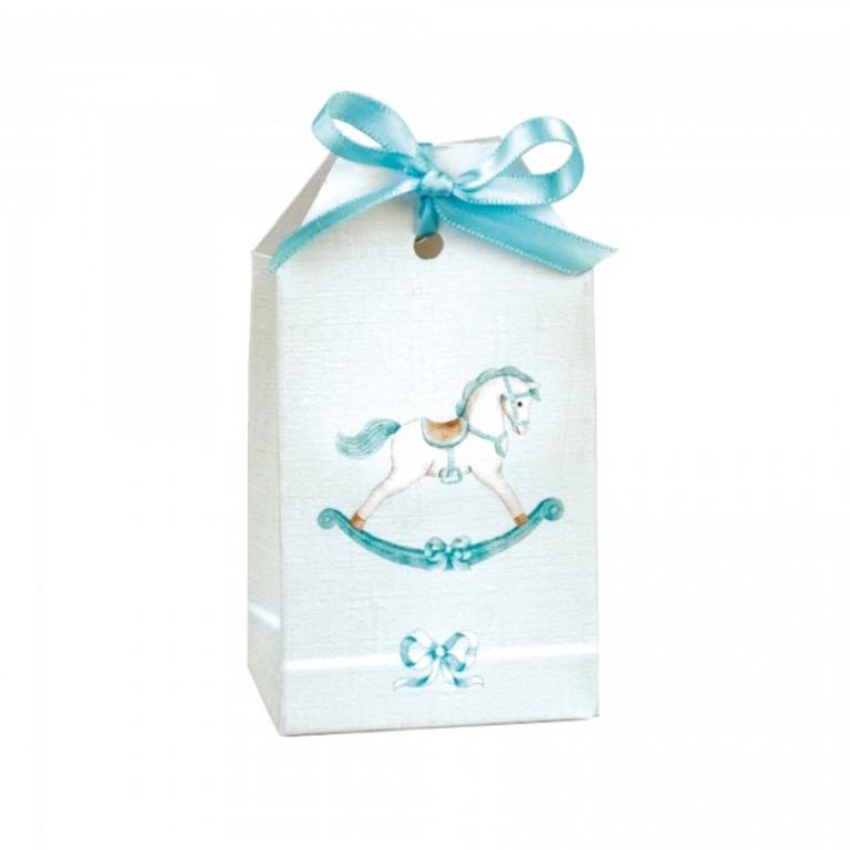 ASTUCCIO CON FORO BABY CAVALLUCCIO CELESTE 10 PEZZI