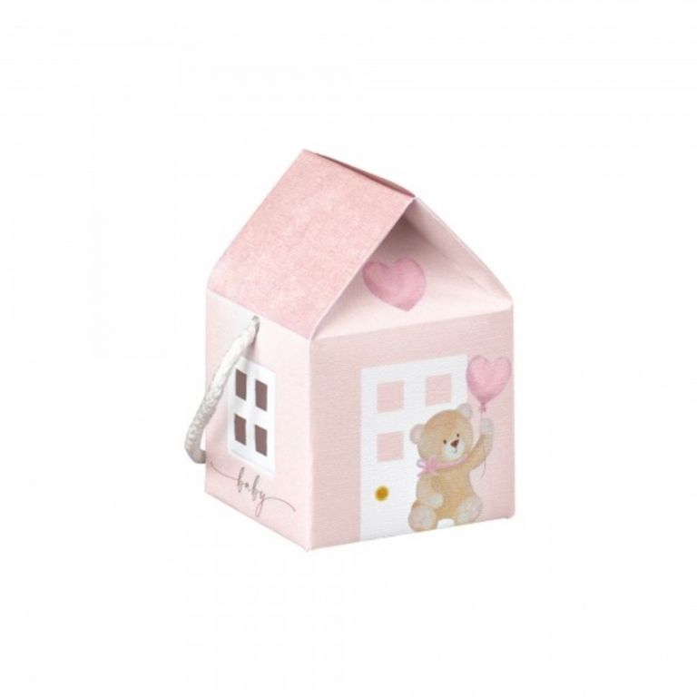 ASTUCCIO CASETTA ROSA 10 PEZZI