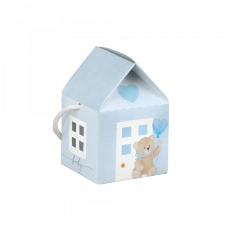 ASTUCCIO CASETTA CELESTE 10 PEZZI