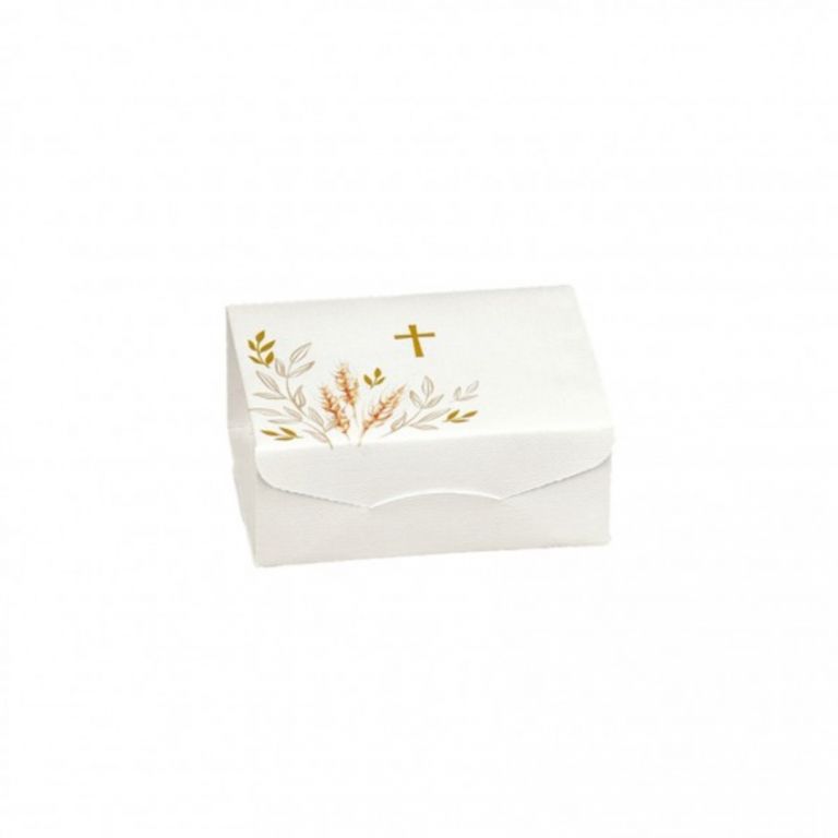 SCATOLA GIFT CROCE E SPIGHE ORO 10 PEZZI