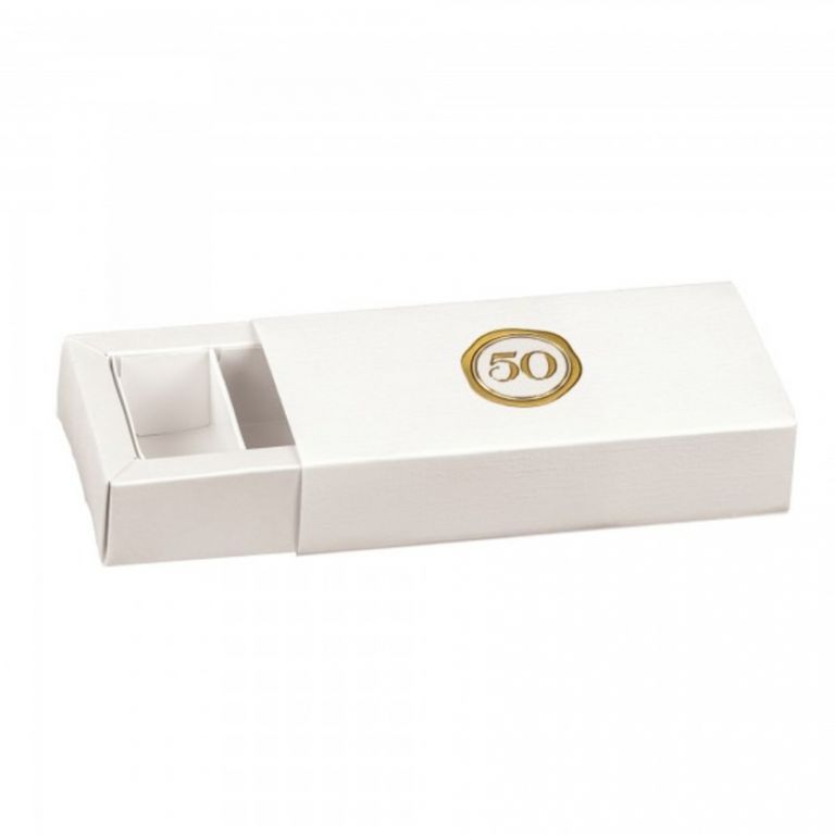 CASSETTO QUADRETTO 50 ORO 10 PEZZI