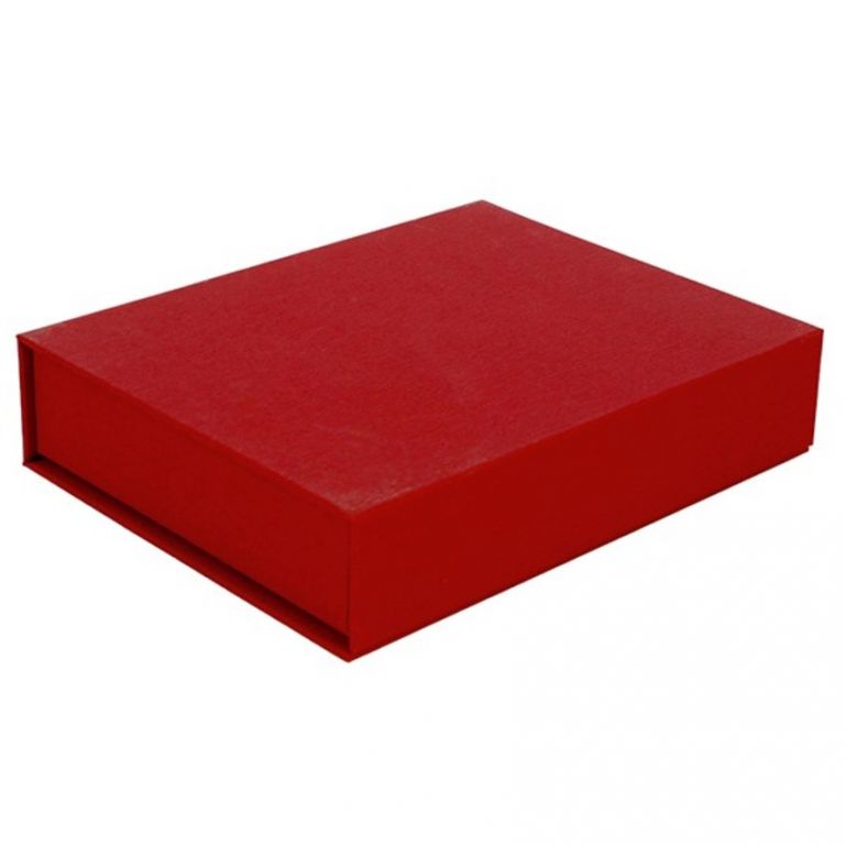 SCATOLA RIGIDA CHIUSURA MAGNETICA ROSSA 2 PEZZI