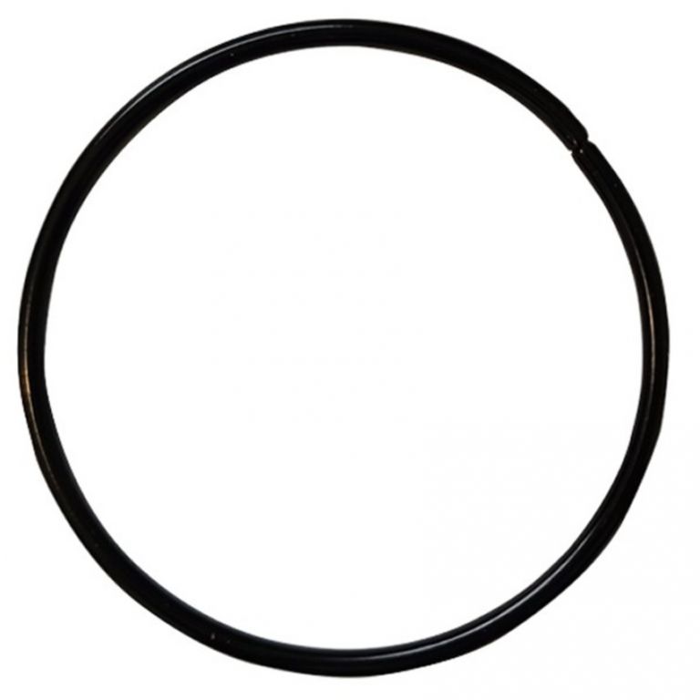 ANELLO METALLO TONDO NERO 7 CM 10 PEZZI