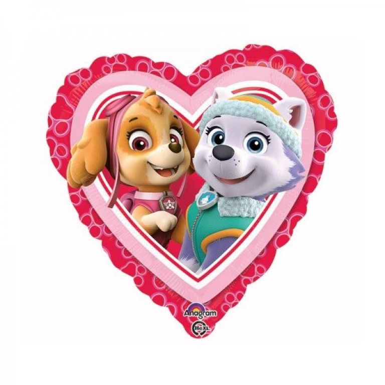 MYLAR18 PAWPATROL CUORE