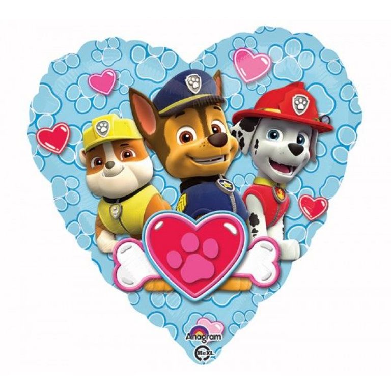 MYLAR18 PAWPATROL CUORE2