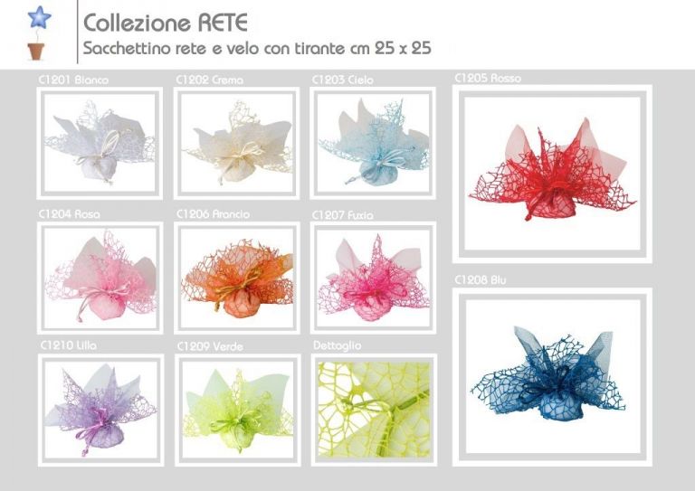 RETE POLYCOTTON CON VELO 20 PEZZI