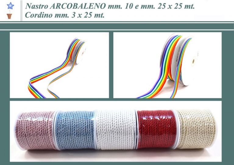 CORDONCINO 3 MM x 25 METRI