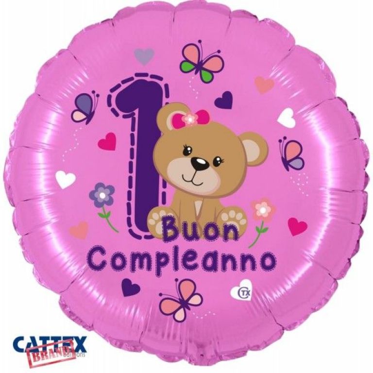 1 COMPLEANNO ORSETTO ROSA