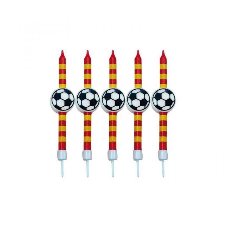 5 CANDELE TEMA SQUADRA CALCIO